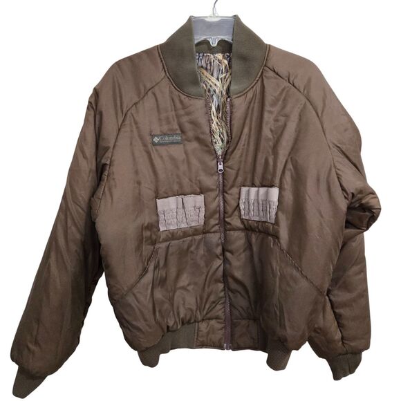 Columbia Mens M Camo Hunting Jacket Shadow Grass Mossy Oak + Liner Reversible - Picture 16 of 16